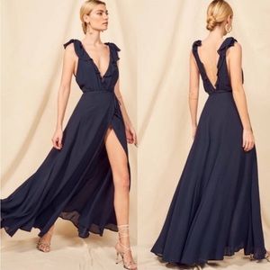 Reformation Chiffon Peppermint Dress XSP